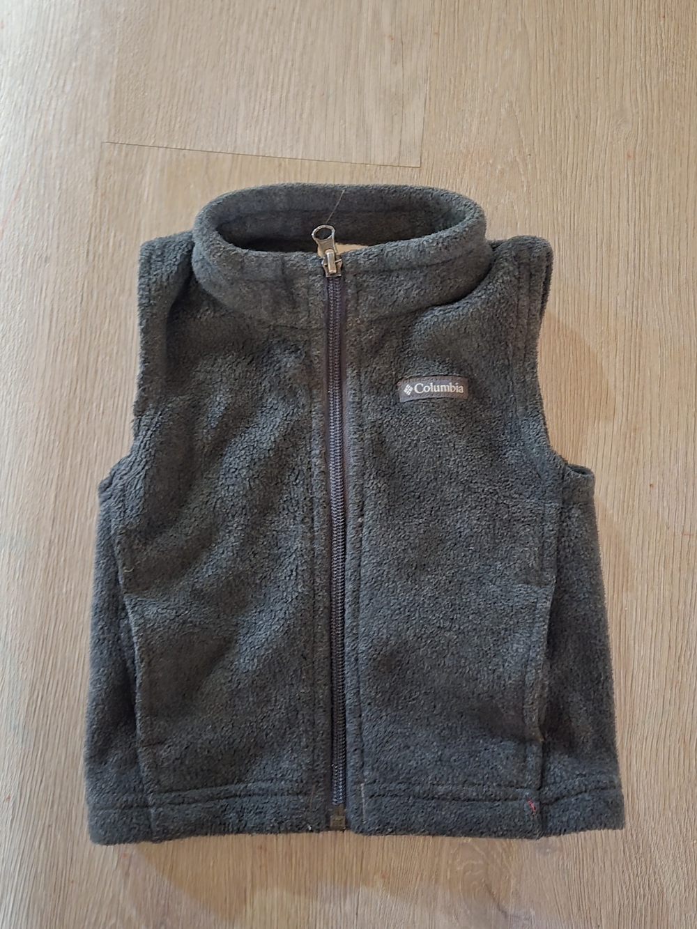 Columbia Kids Gray Fleece Vest - Cozy Zip Front